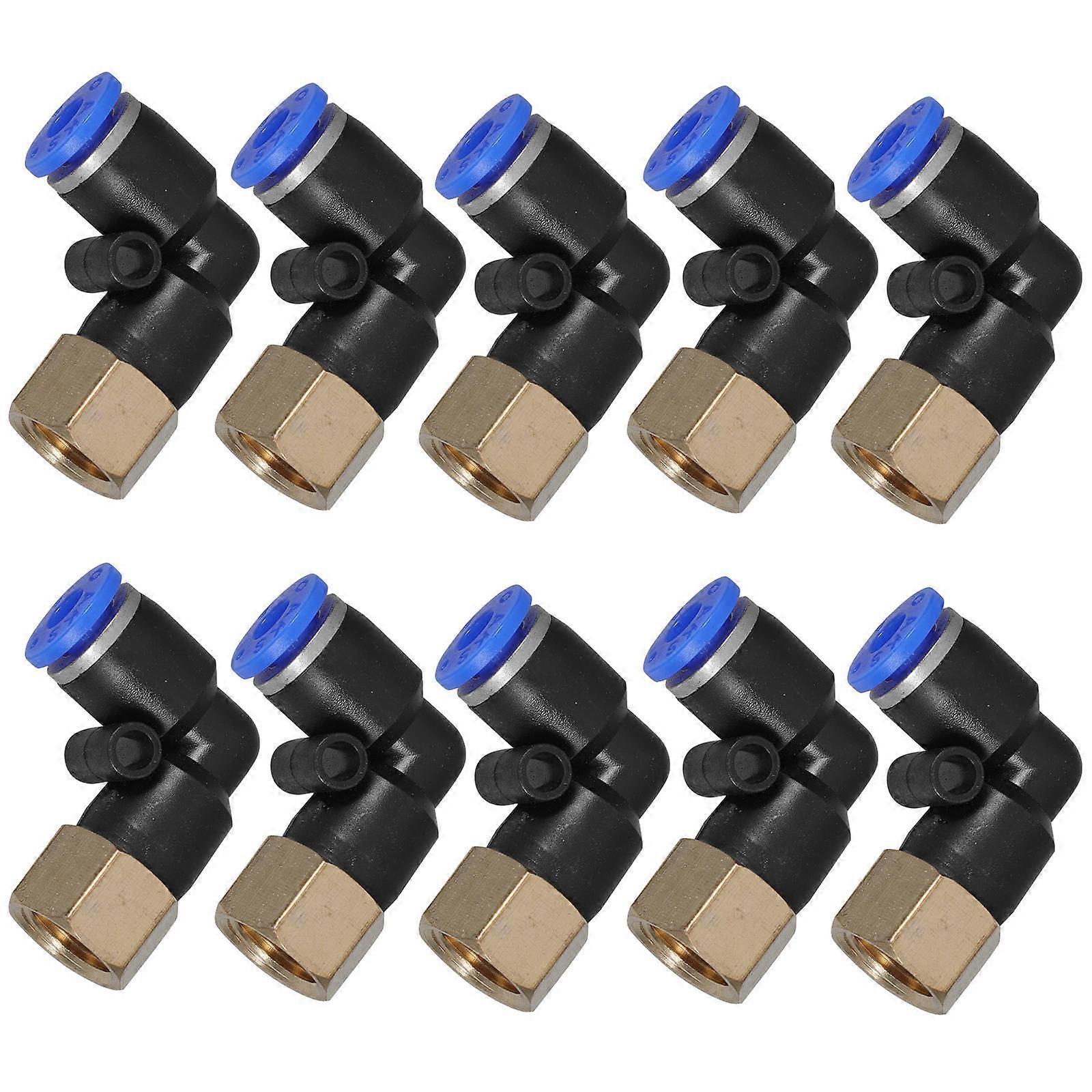 Push to Connect 90 Degree Male Adapter Elbow Air Fitting for Pneumatic Use 50Pcs