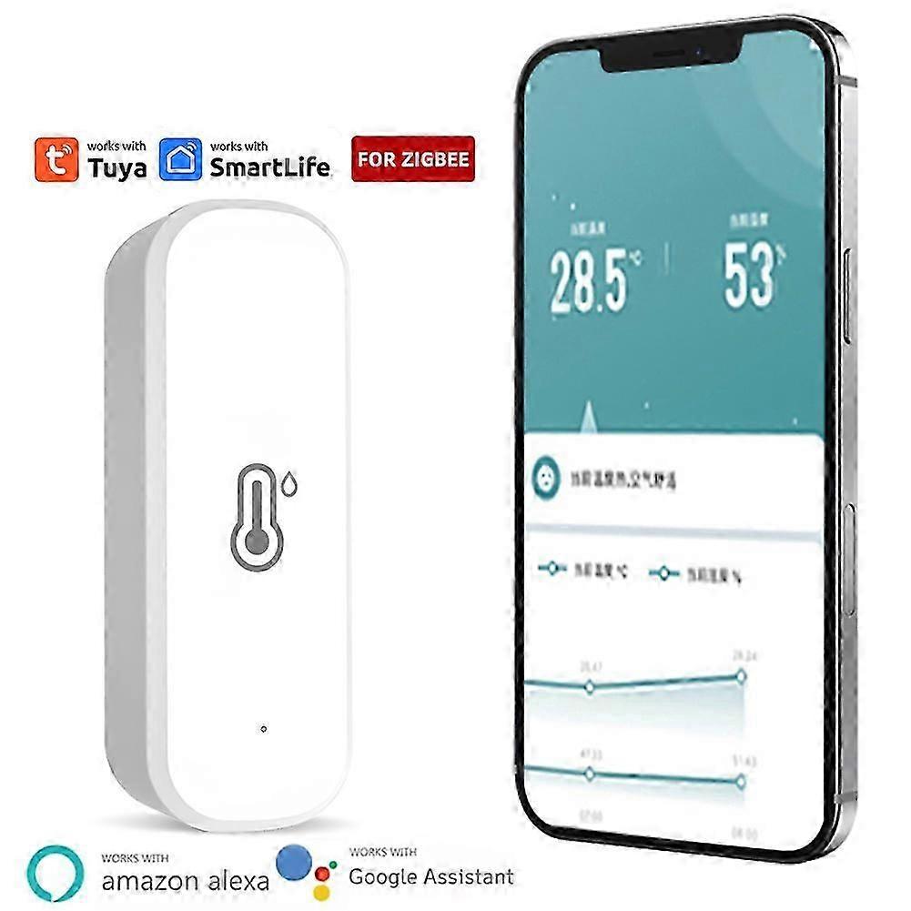ZigBee Smart Temperature and Humidity Sensor For Tuya Alexa Google Home