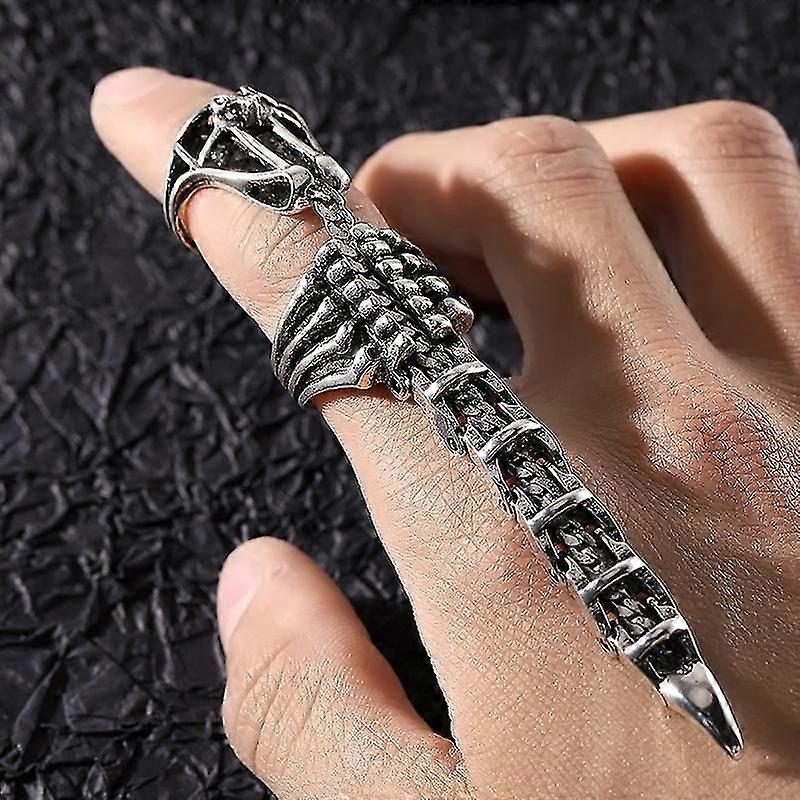 Punk Hip Hop Men Retro Movable Adjustable Opening Scorpion Ring