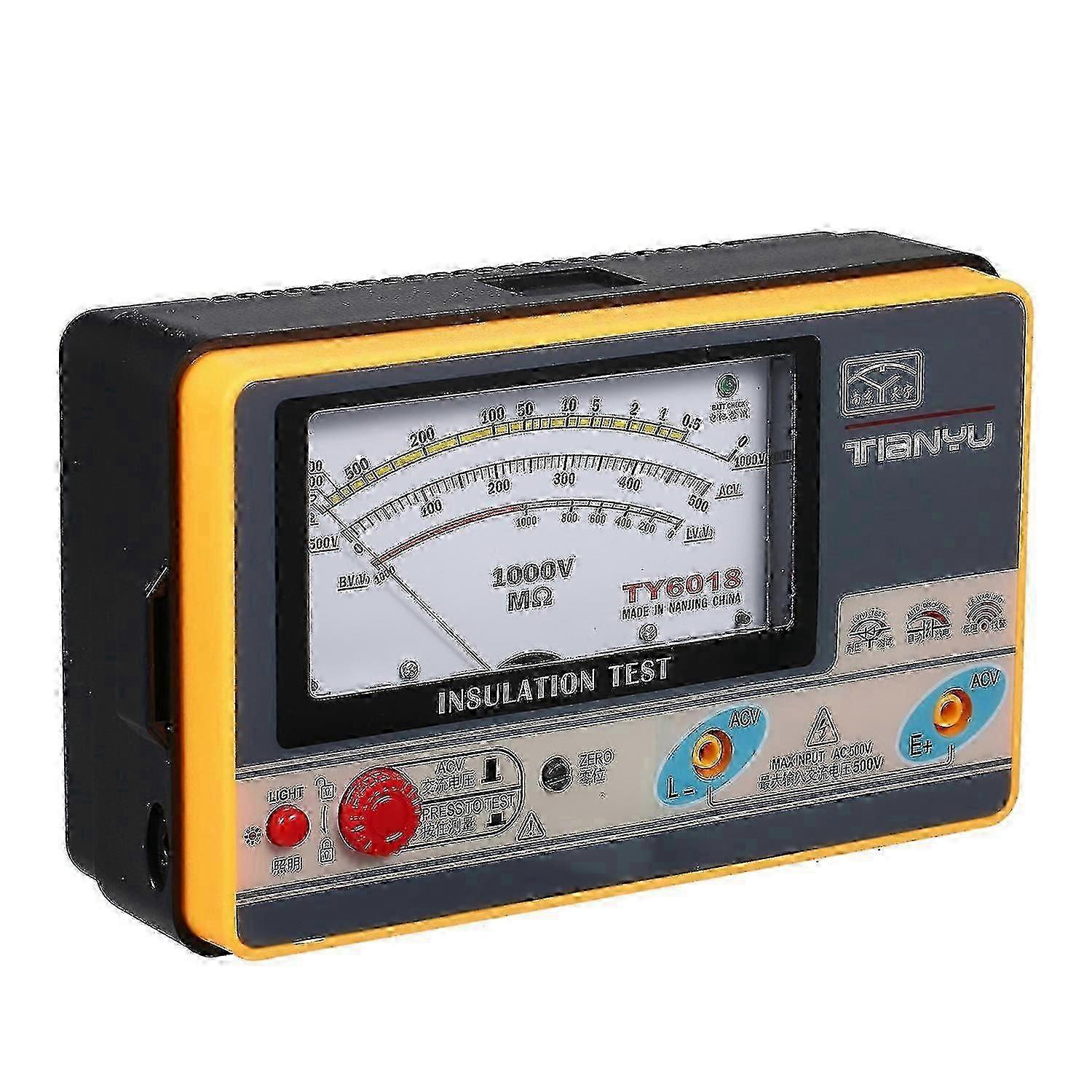Digital Ohmmeter Megger Handheld Insulation Tester 0-2000M 1000V 25-26s