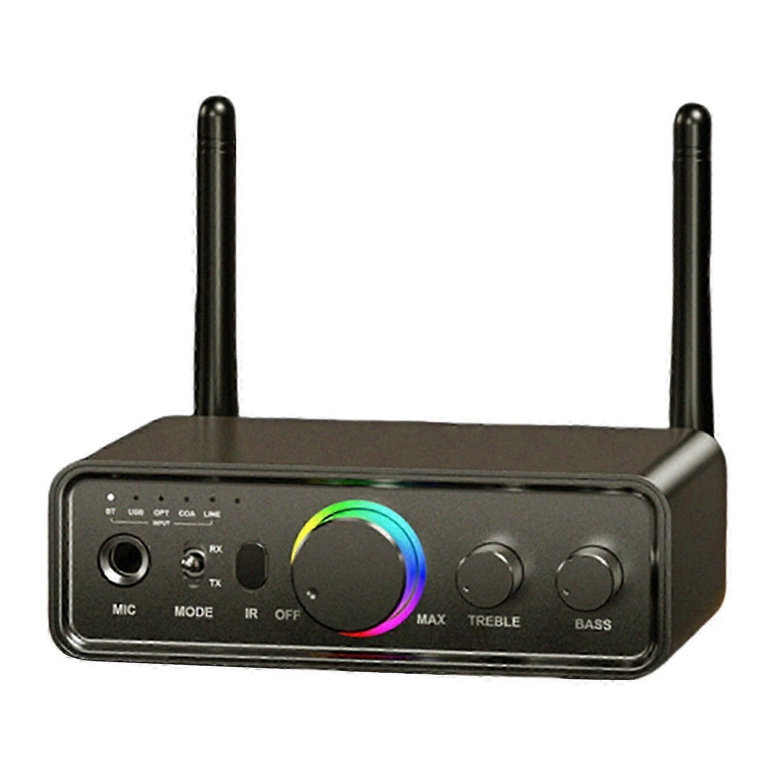 Wireless 5.3 Adapter Receiver With Dsp Double Chip, Color Lights Usb Playback For Home Auditory Adapter Cs