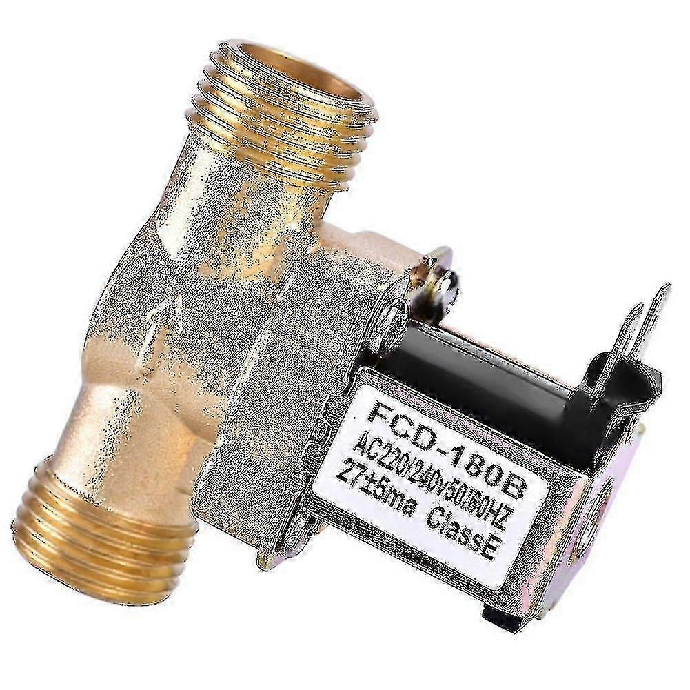 1/2 بوصة AC 220V مغلقة عادة النحاس الملف اللولبي الكهربائي صمام مغناطيسي للتحكم في المياه الكيميائية L