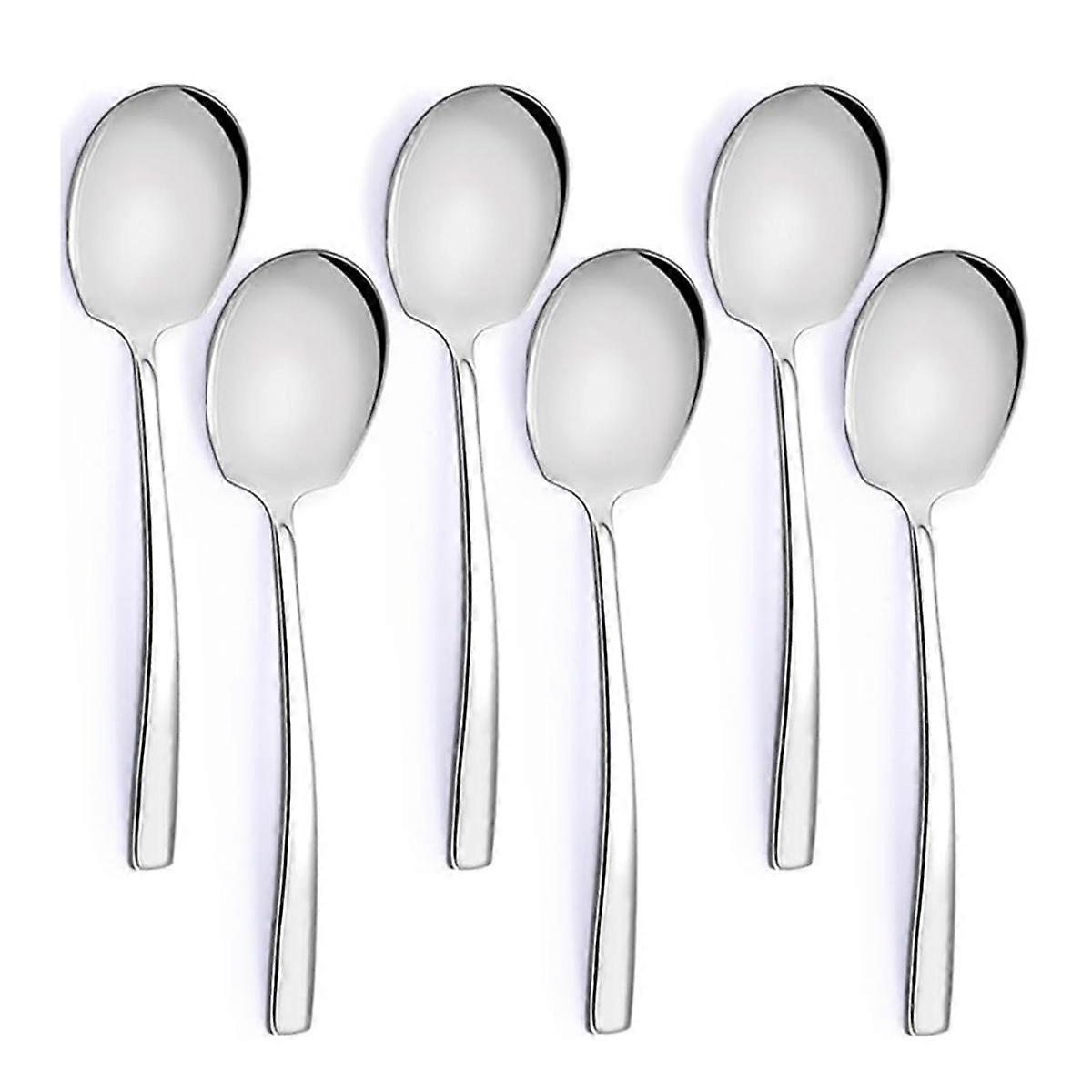 6pcs Large Serving Spoons Set 9.14 Inch Big Serving Utensils