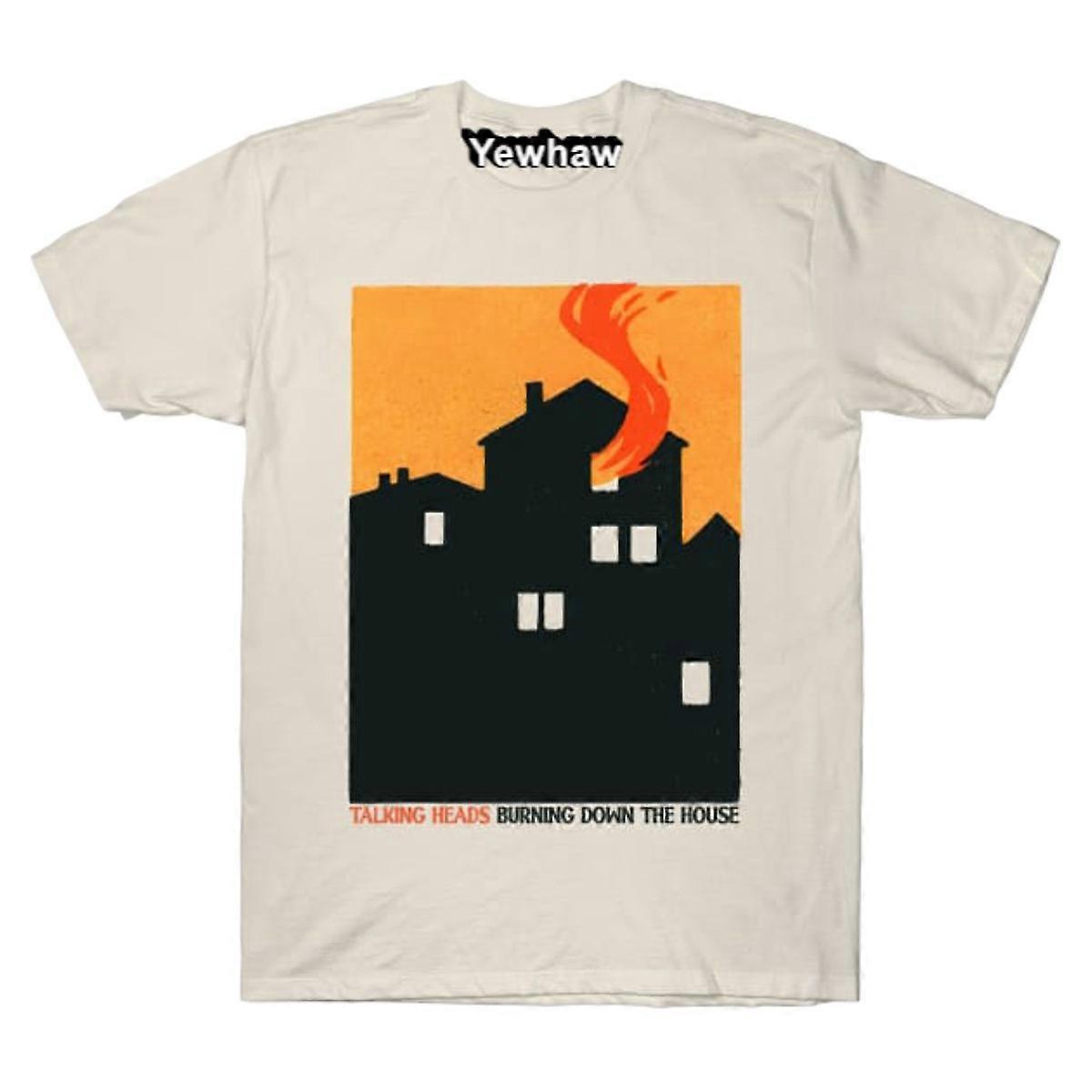 Queimando a casa --- Camiseta original com arte de fã Talking Heads