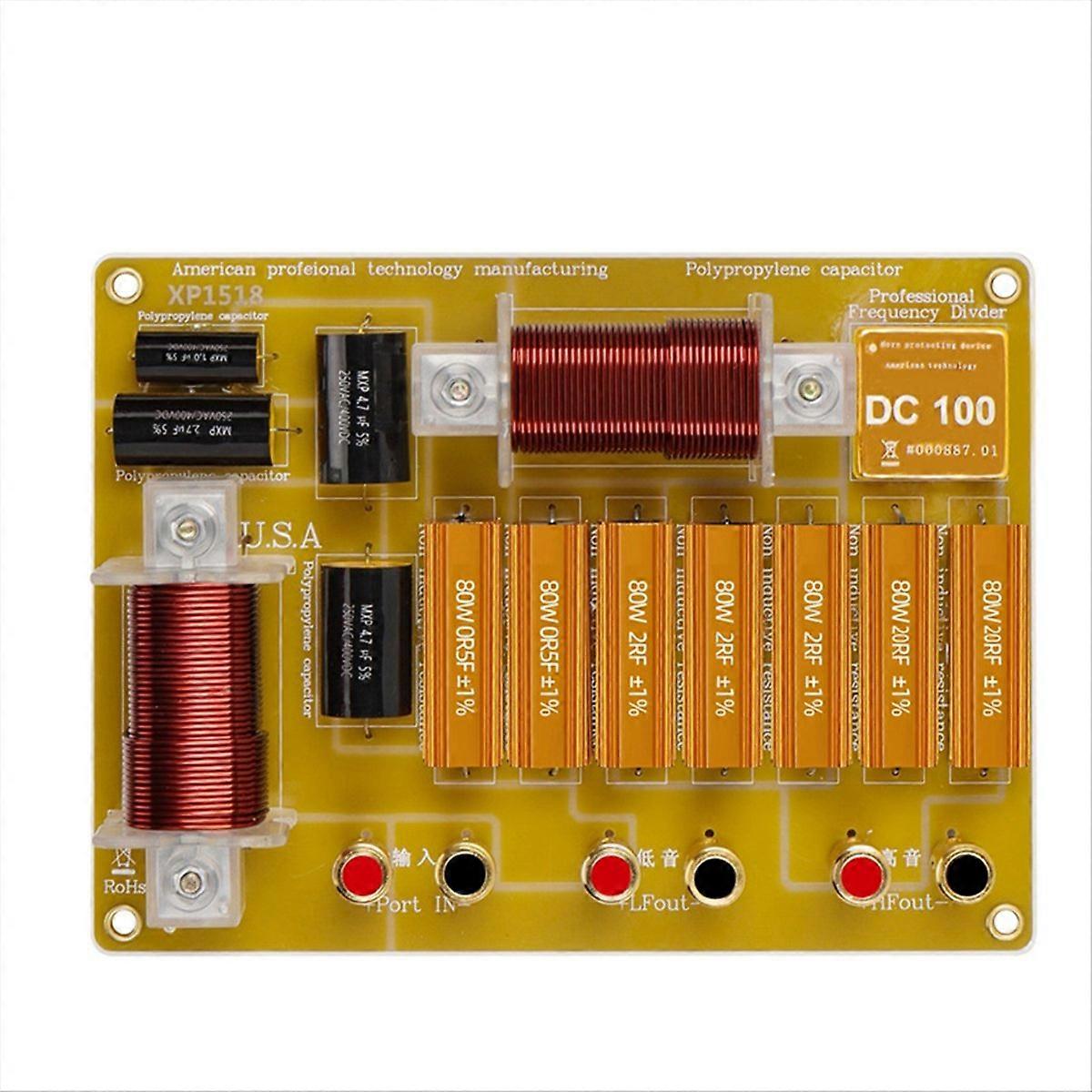 Audio Divider Stage Speaker Two-Way Frequency Single 15/18 Inch