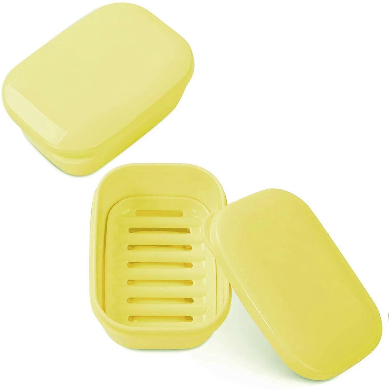 2pcs Portable Soap Dish