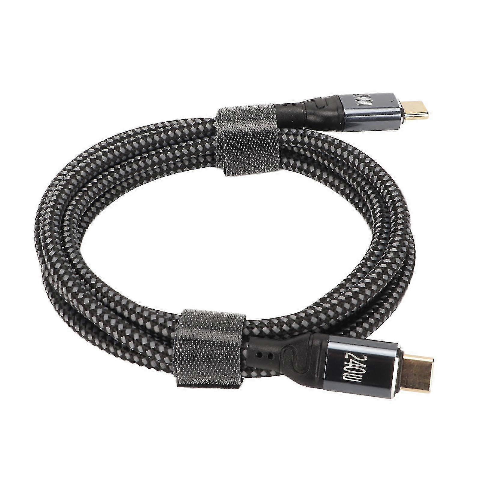 USB C to USB C Cable PD240W USB2.0 Type C Interface 480Mbps USB C Male to C Male Double Ended Data Cable 150cm