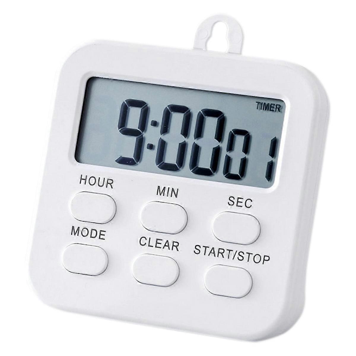 Kitchen Timers Magnetic Countdown Large LCD Display Digital Timer 3 in 1 Clock & Alarm Cooking Timer 24-Hours Digital