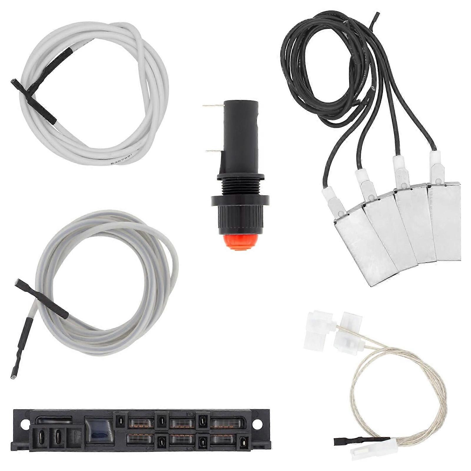 Igniter Replacement Set Ignition Set Igniter Set Grill Lighter Ignition Button Set Suitable for 5890001 7890001 Models Multicolor
