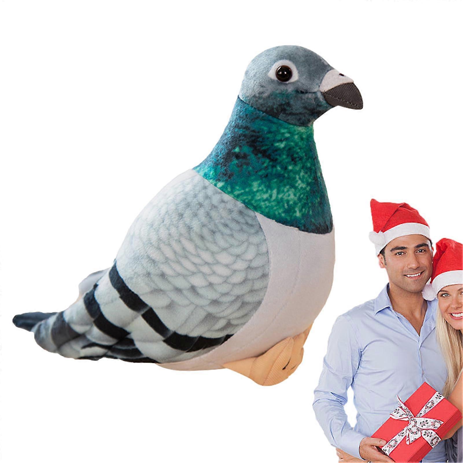 Cute Plush Pigeon  7Inch Soft Plush Bird Toy, Pigeon Plush Plus Model, Green Color, Adorable Cuddly Hug For Girls