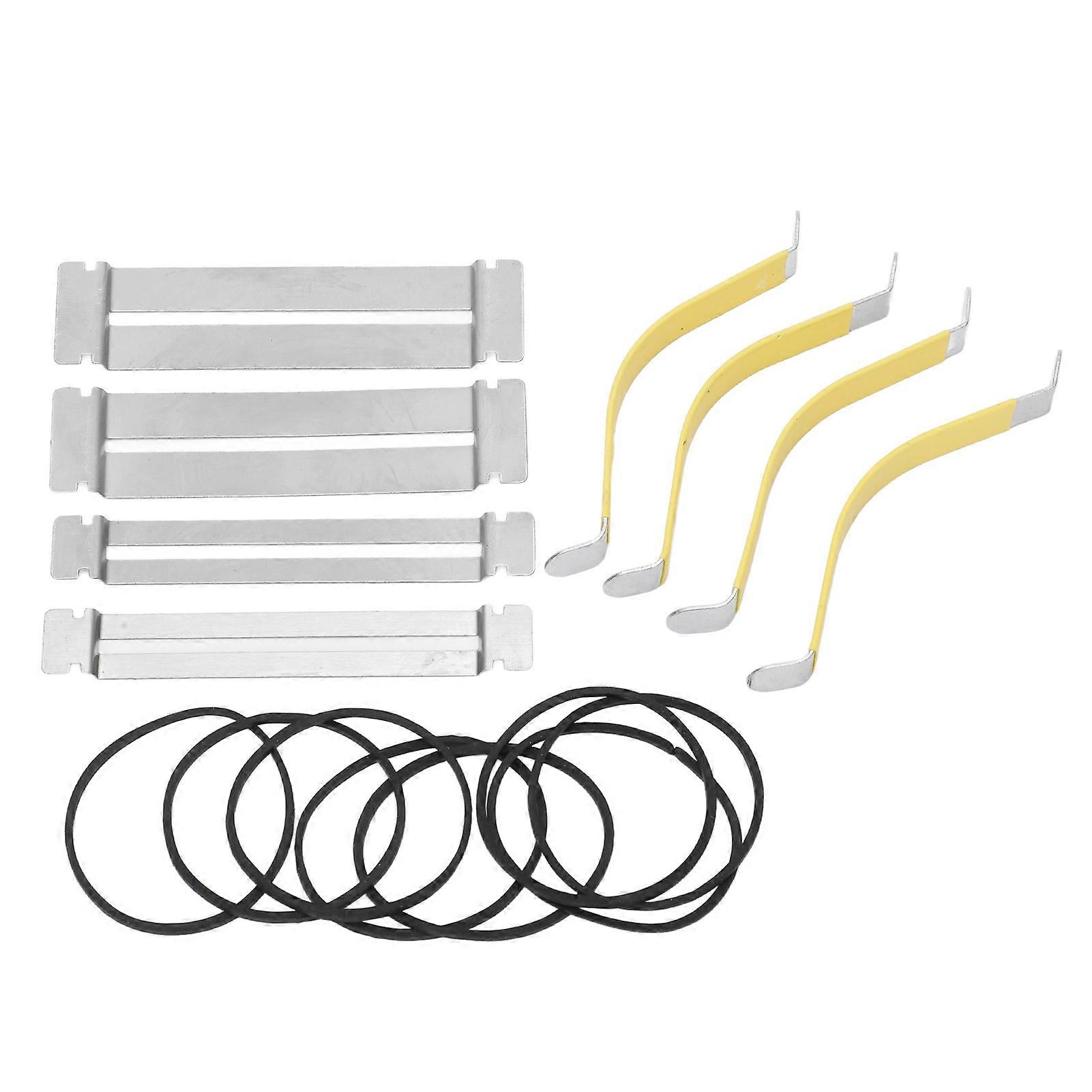 Metal Fingerboard Guards Guitar String Spreader Rubber Band for Dressing and Polishing Frets