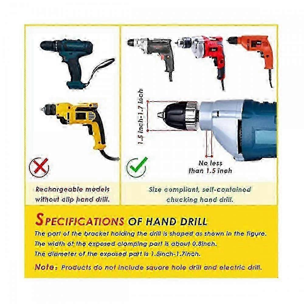 2025 Square Hole Drill Bit Adapter way Compatible Installation And Disassembly -mortising Attachment way Compatible Drill Pres