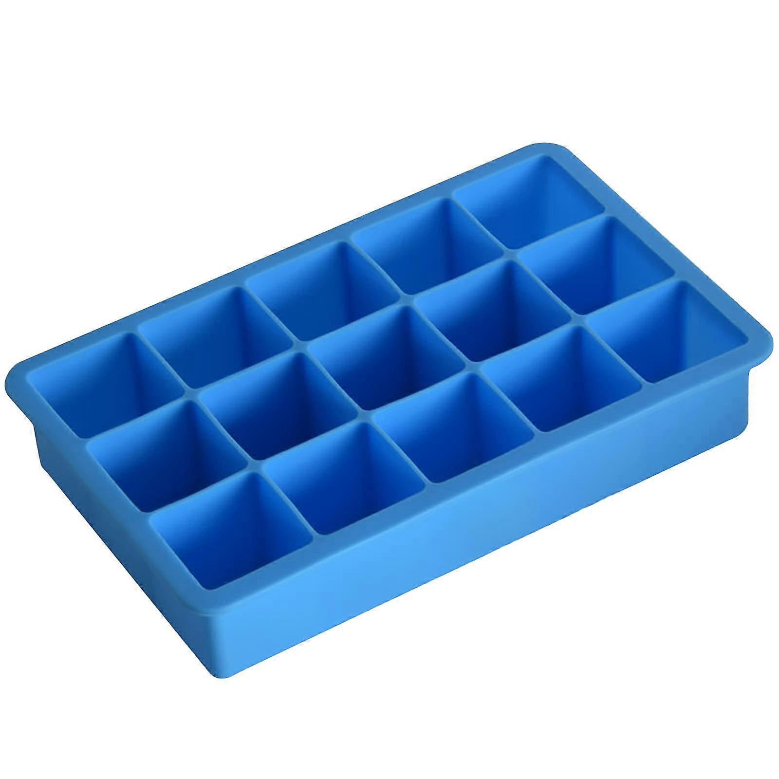 Ice Cube Tray Silicone Ice Maker 15-Cube Ice Storage Container Tray on Clearance