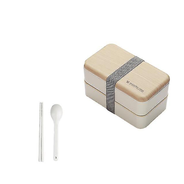 Household Storage Containers 1pcsmicrowave Lunch Box Japanese Wood Bento Box 2 Layer Container Storage Children