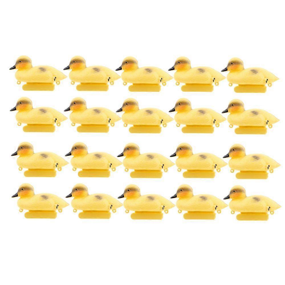 20 kpl kelluva ankka houkutuspakkaus realistinen muovinen ankanmetsästys houkutus puutarhan sisustus