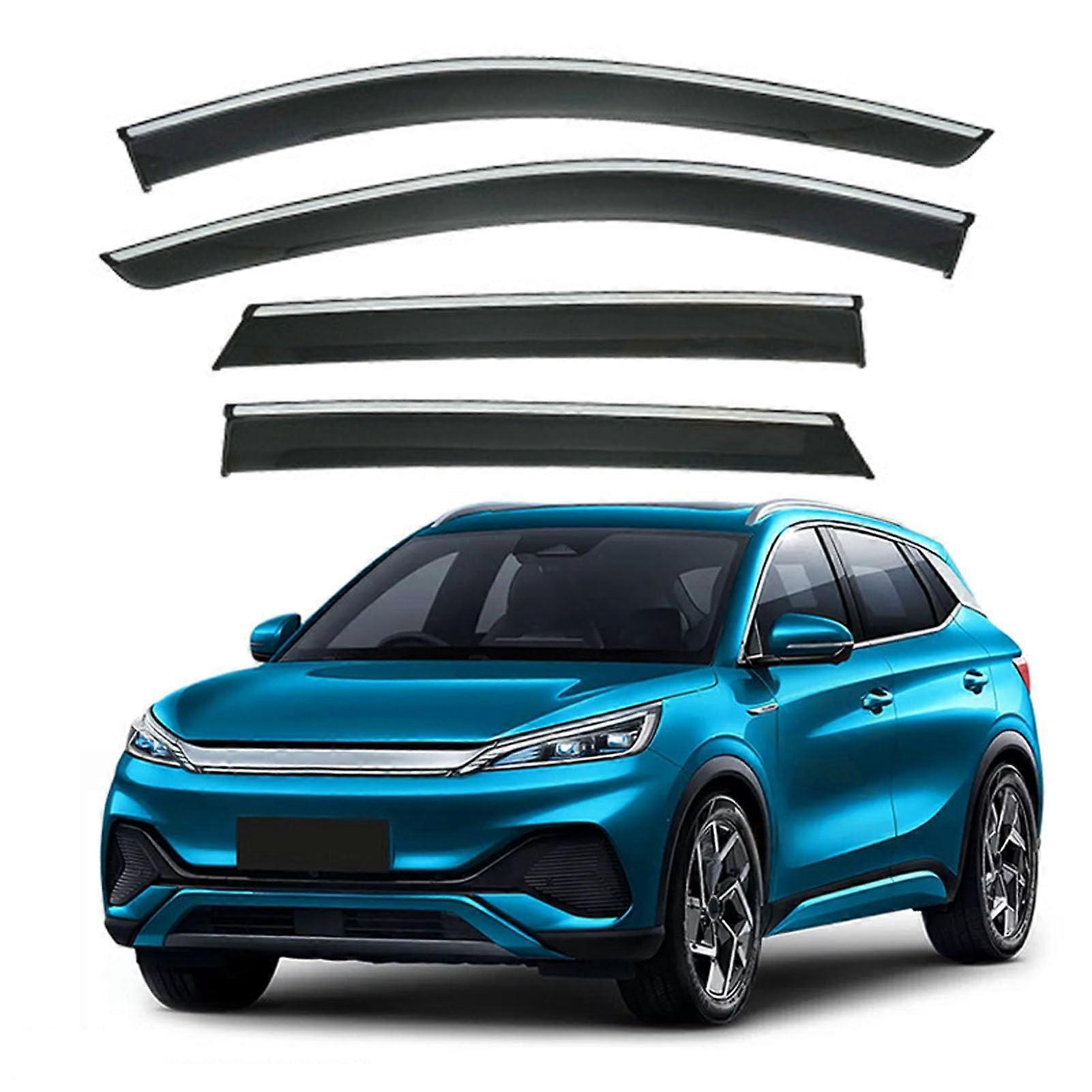 Side Window Deflectors for Atto 3 2022  SelfAdhesive Wind and Rain Guards, Polycarbonate PC, Easy Install Set of 4