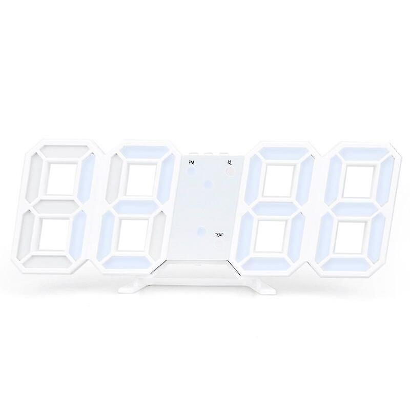 3d Led Digital Clock Glowing Night Mode Adjustable Table Clock Wall Hanging Decoration Electronic