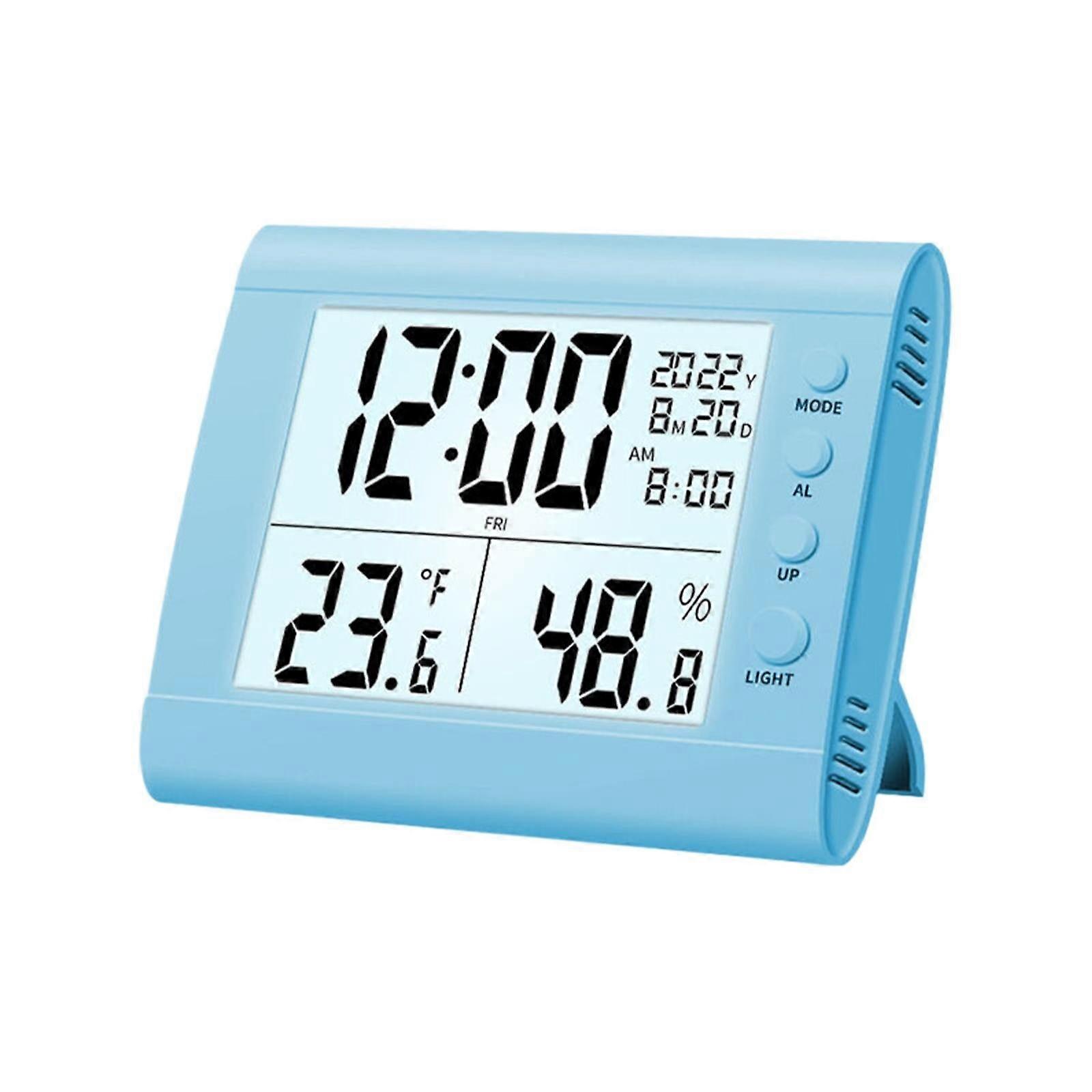 Stereo Digital Alarm Clock with LED Display, 12/24H, Countdown, Snooze, Compatible with WRXMIJNHGSA Clearance, for Bedroom Living Room