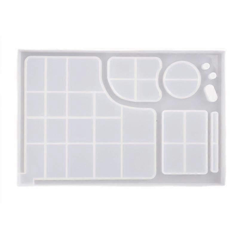 1pc εποξειδικός δίσκος μακιγιάζ φορμών φορμών καθρεφτών 1pc Diy χειροποίητη τέχνη κατασκευής