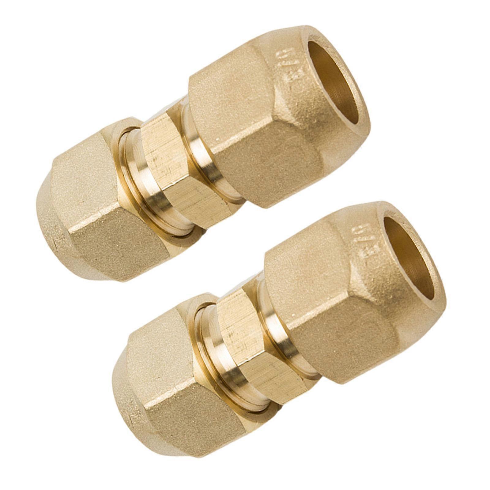 Corrosion Resistant Brass AC Line Connector Accuracy Machined Threads for Secure Split System Install & Leak Prevention Multicolor