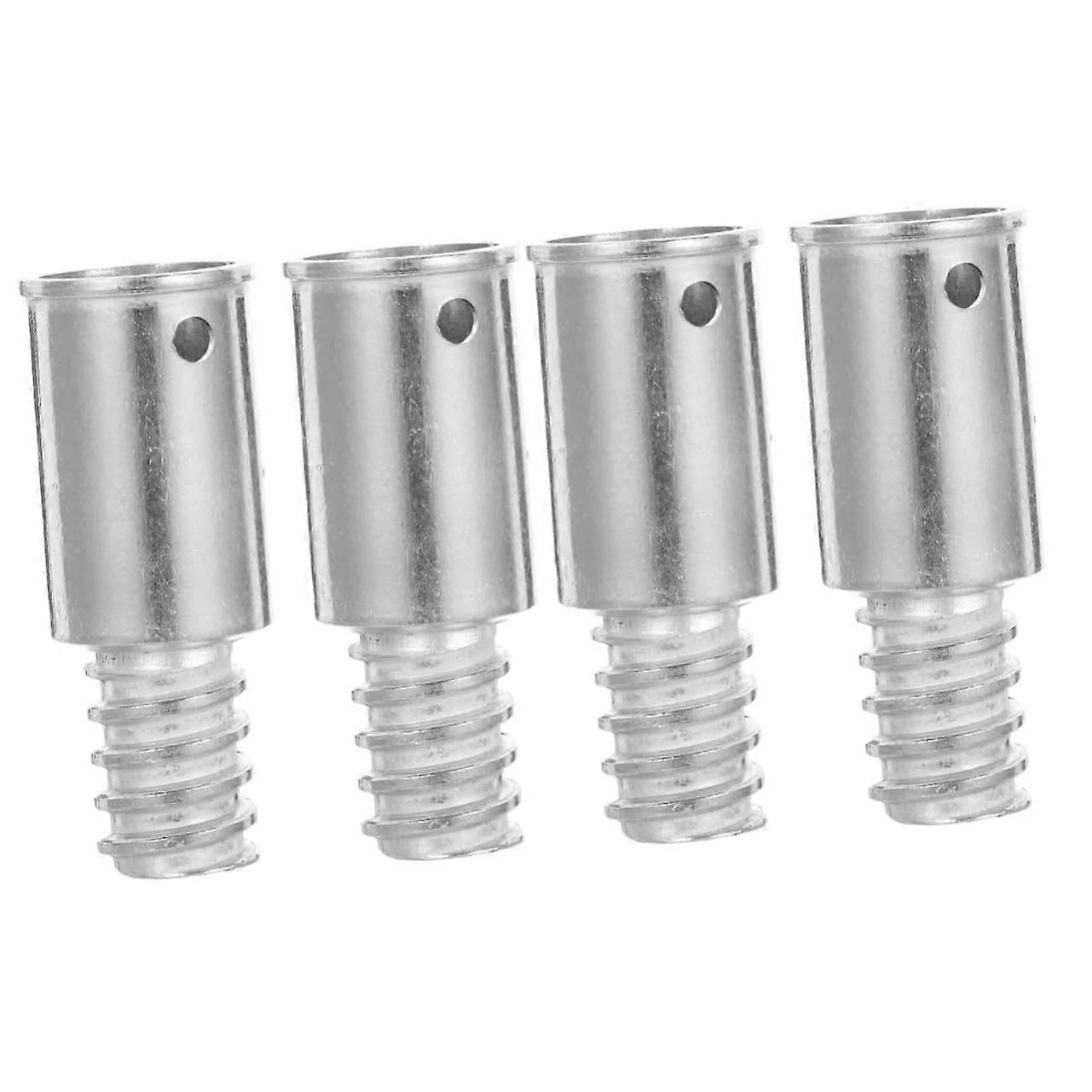 4 Pack Broom Handle Threaded Adapter Tips Compatible with Mop and Sweep Poles for Easy Installation and Cleaning Tools