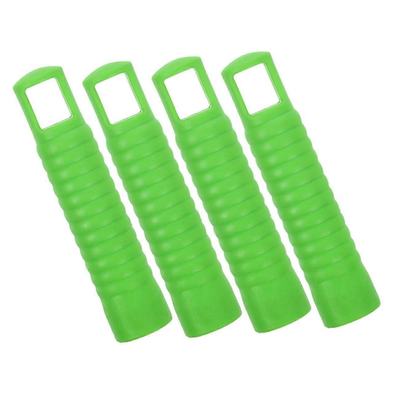 4 Pack Mop Handle End Caps with Antislip Grip Ergonomic Replacement for Broom and Dustpan Rods for Home or Office Use