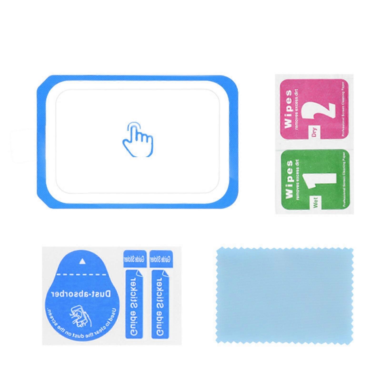 Tempered Glass Protector for Action Camera Hardness Durability Tempered Glass LCD Display Film Replacement Multicolor