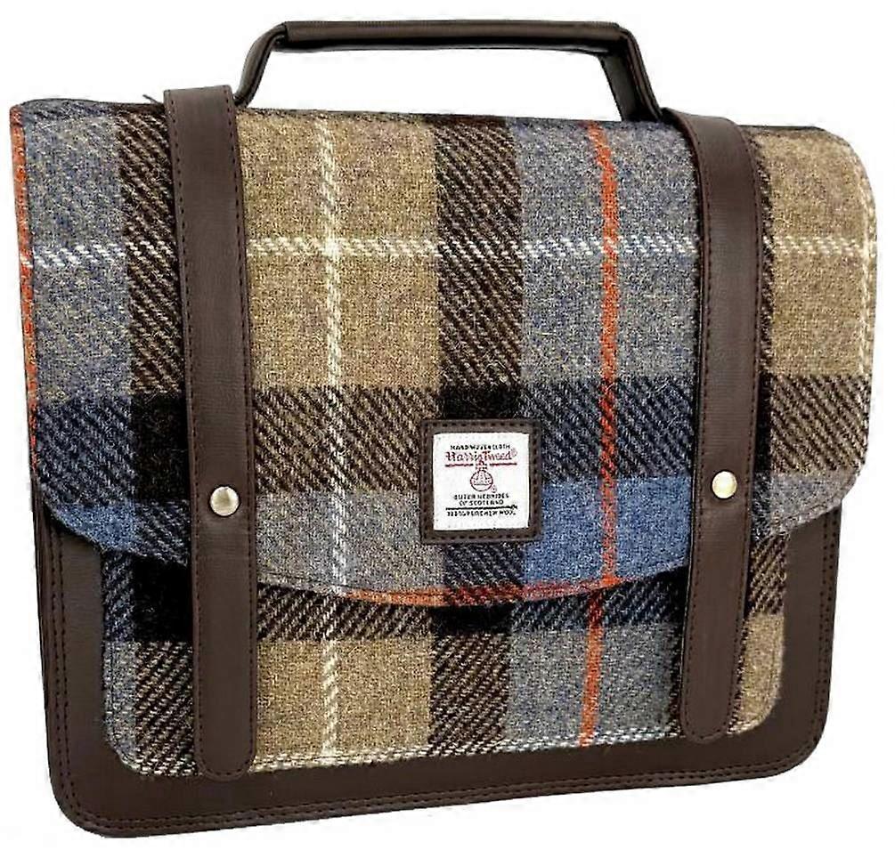 Maccessori Harris Tweed Messenger Bag - Brown/Grey
