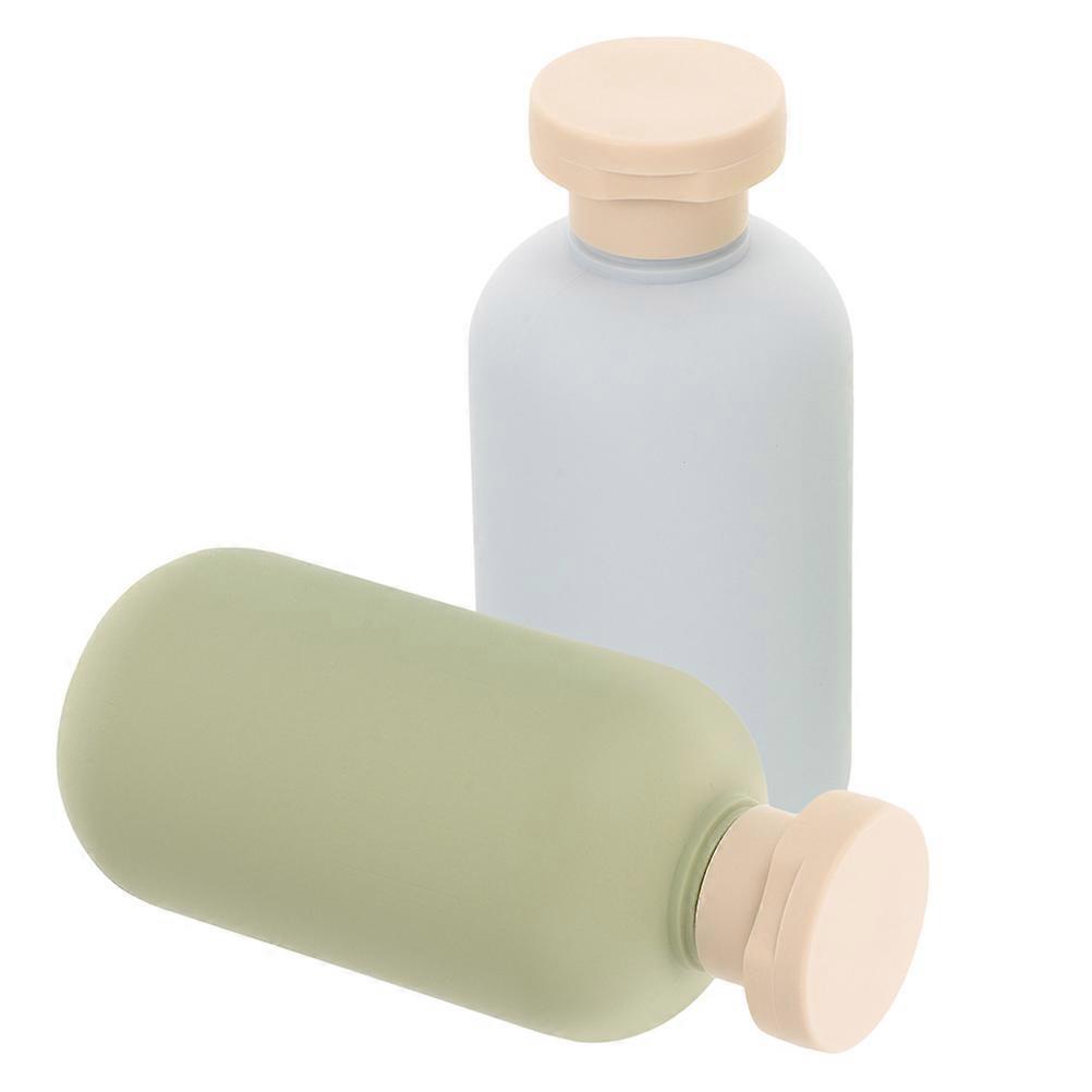 Refillable Lotion Bottle 2Pcs Travel Containers 300Ml Assorted Color Portable Flip-top Design Leakproof