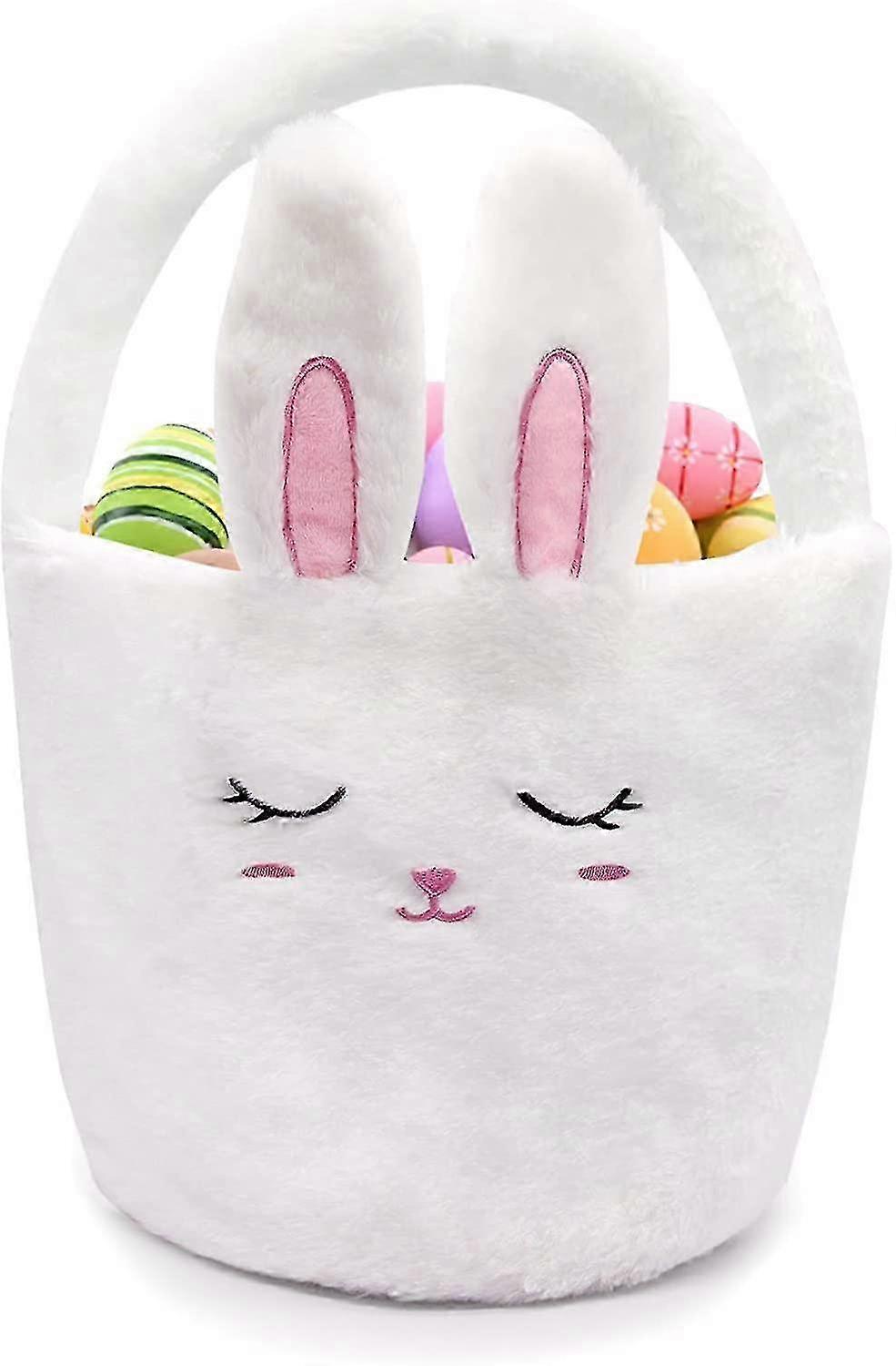 Children Easter Basket Set with Rabbit and Egg Design