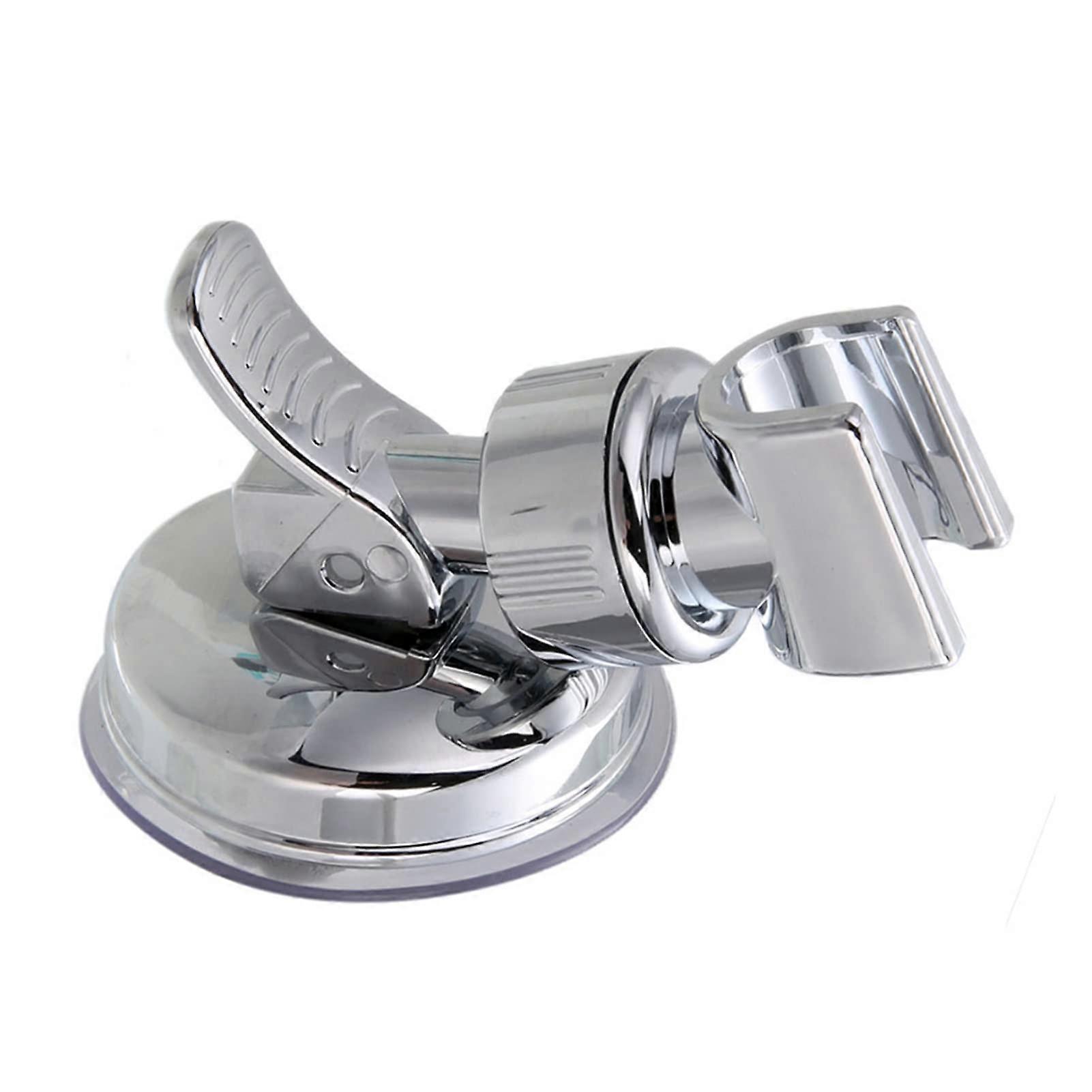 Handheld Shower Head Holder with Adjustable Suction Cup, 360° Rotating AllSilver Bathroom Bracket