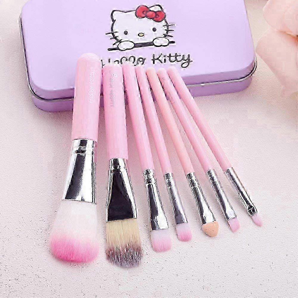 2025 Perfect Makeup Brushes Set, Cute Case Included for Daily Use, High-Quality Synthetic Fiber for Safe and Gentle Application (7 Pieces)