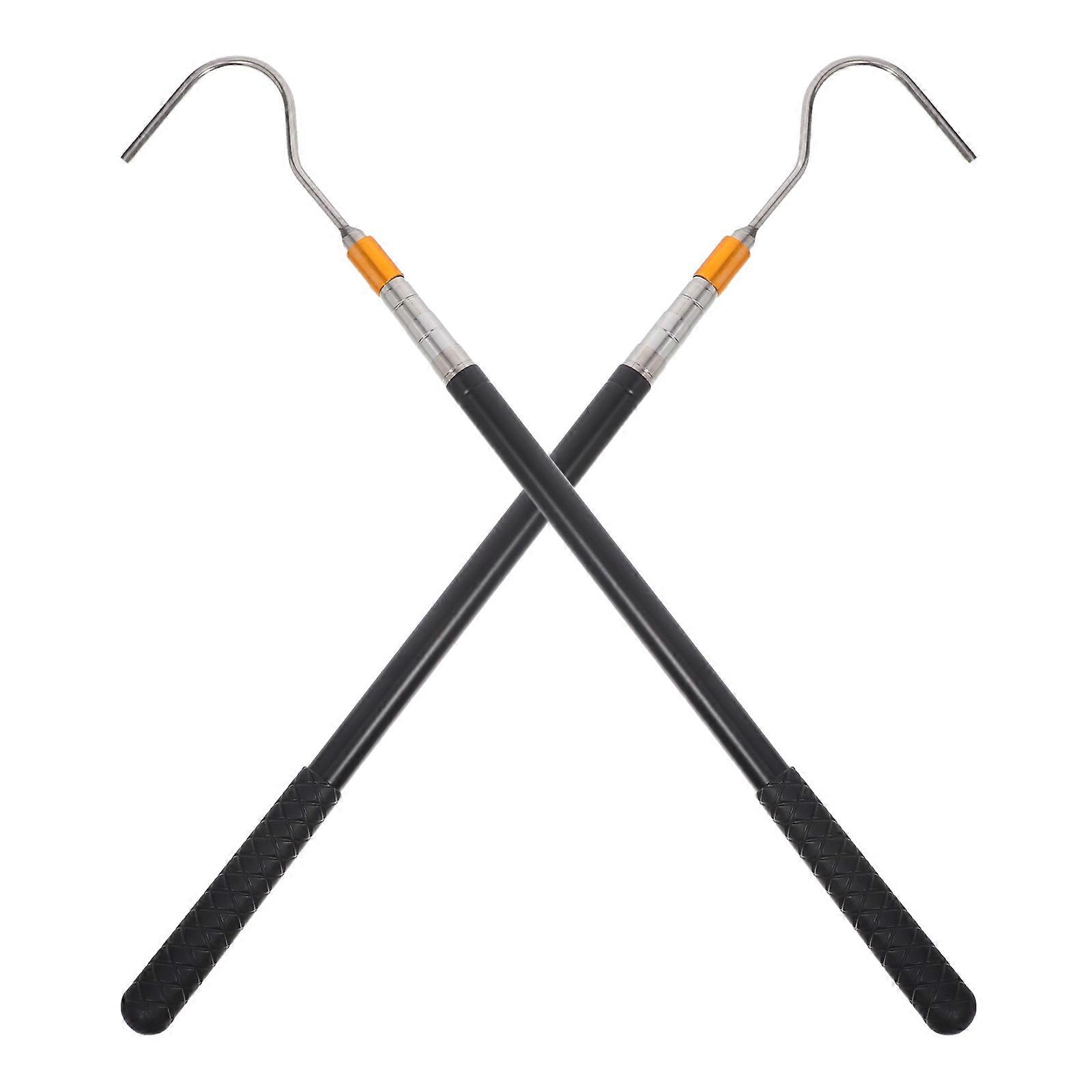 2Pcs Attic Ladder Pull Down System Conveniently Used For Windows Offering Effortless Operation And Versatile Application In Modern Homes