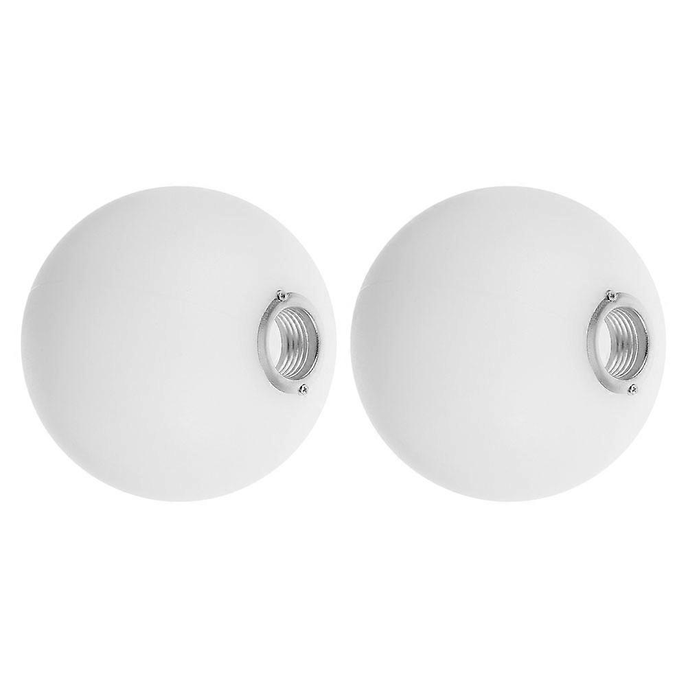White Ball Lamp Shade for Light Fixtures Globe Replacement 2Pcs Plastic