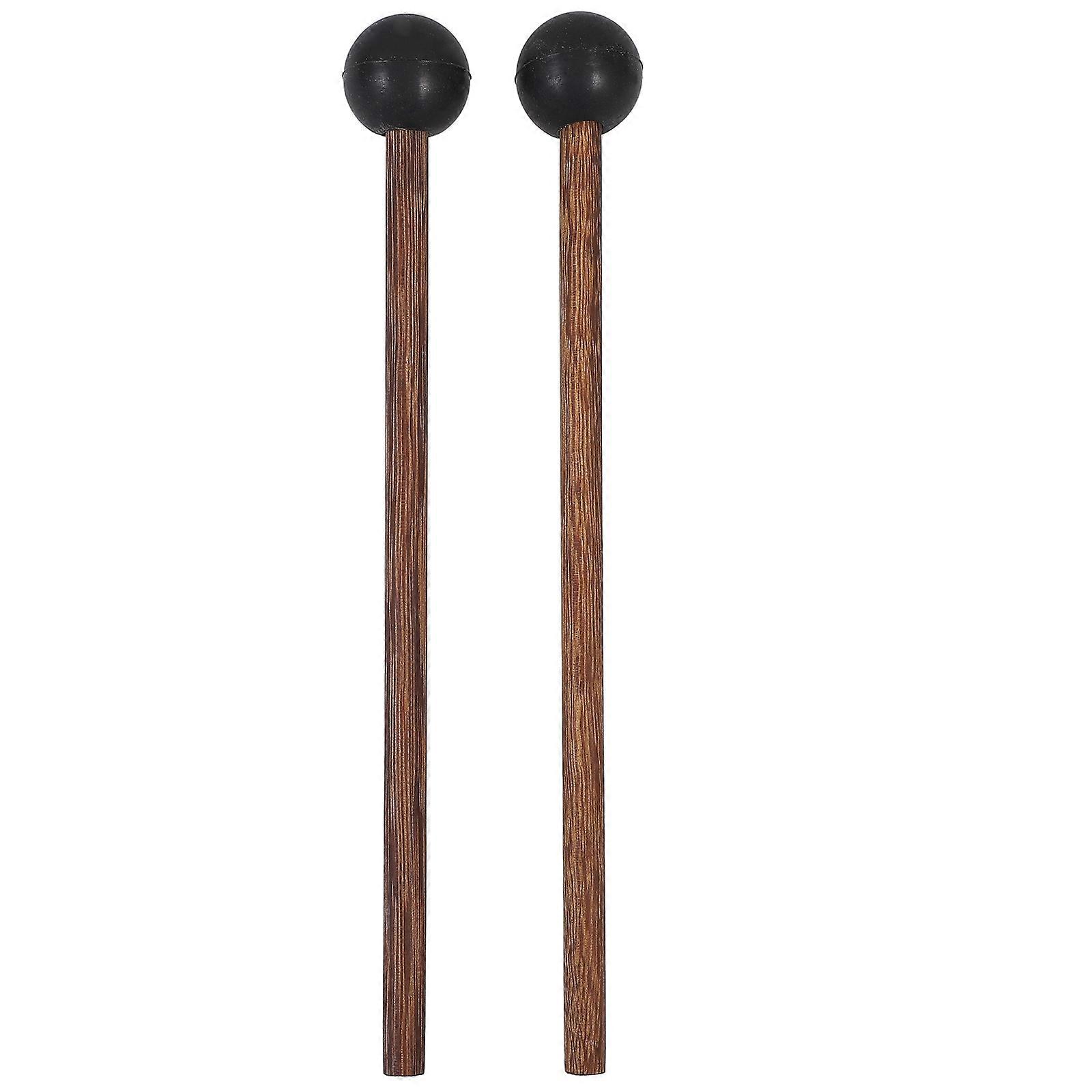 Drumstick 1 Pair Wood Handle Portable Drumstick Instrument Supply Beginners Performance Prevent Slipping