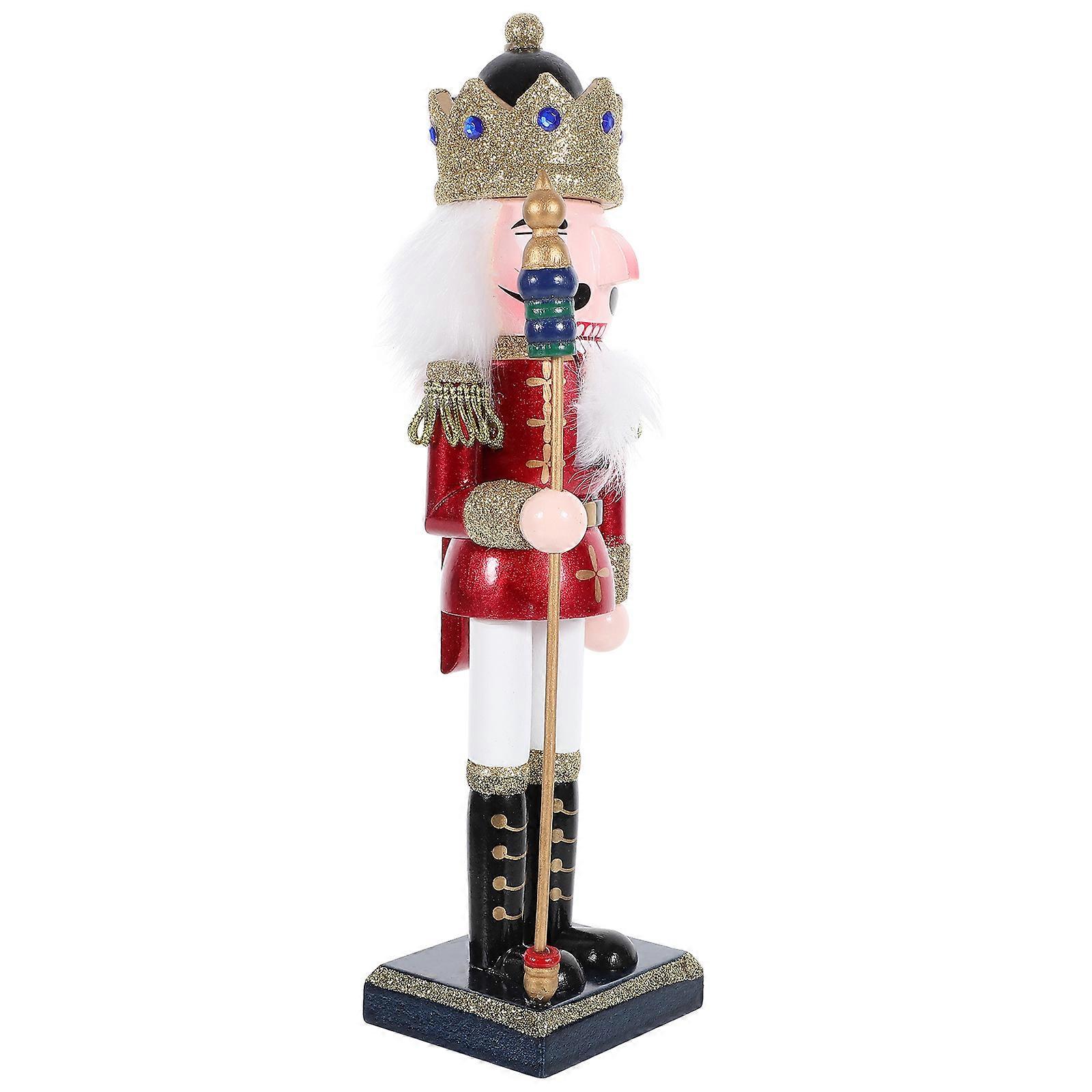 Christmas Nutcracker Figure Wooden Nutcracker Soldier Nutcracker Decoration