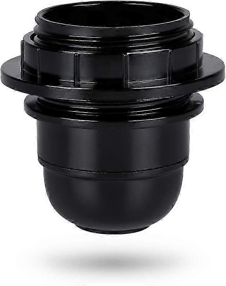 Black E27 Screw Socket - E27 Lamp Socket Plastic Ring - E27 Bulb Socket - E27 Bulb Socket Holder-E27 Bulb Socket