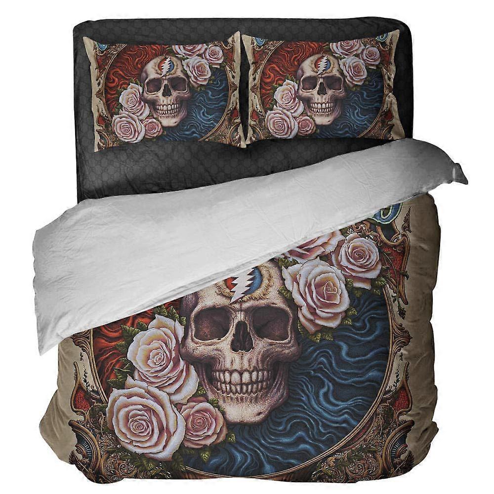 3D Rose Print Duvet Cover Set Single Double Ultrafine Fiber Bedding Set Vibrant Colorfast