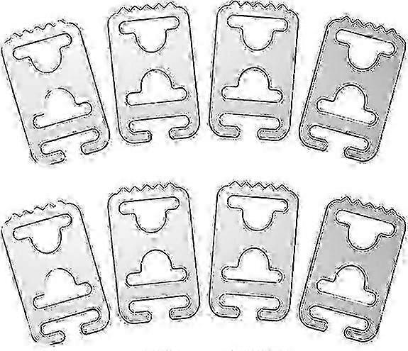 Kravat Ayakkabı Bağı Ankrajları (8 adet) Yetişkinler ve Çocuk Ayakkabıları İçin Bağcıklı Kilit Klipsi