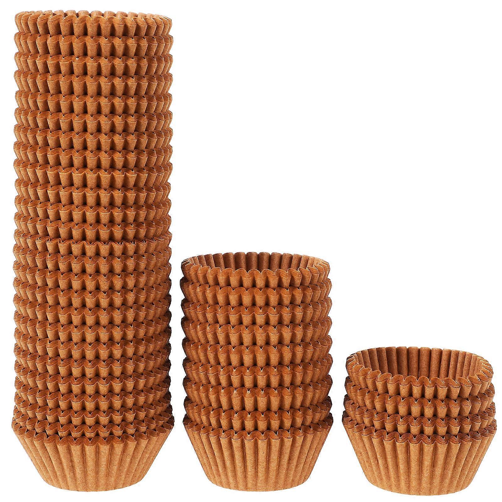 Paper Baking Cups for Baking 1000Pcs Light Brown Cupcake Liners