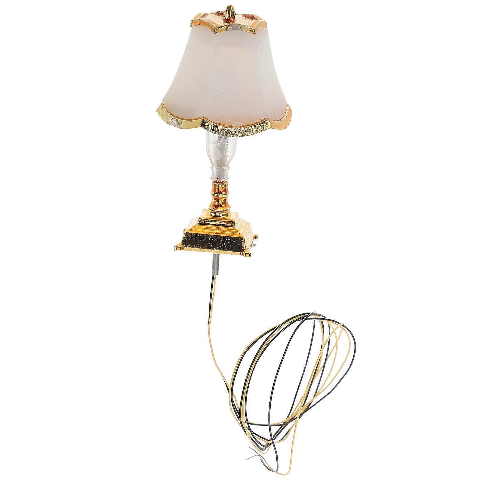 Miniature Dollhouse Lamp Model Offering Warm Lighting for Decor