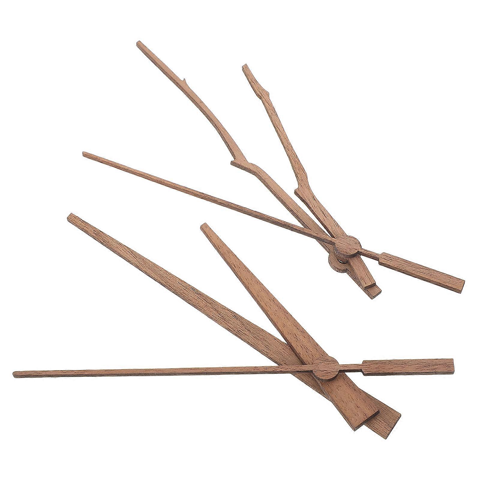 Clock Hands Decorative Clock Replacements for DIY 2Sets Wood