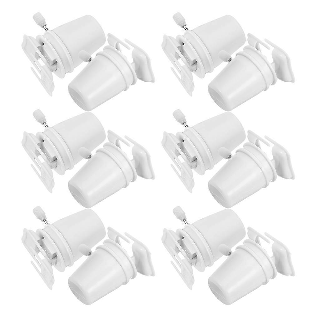 White Clockwork Robot Toy for Kids DIY Craft 12Pcs Wind-Up Movement