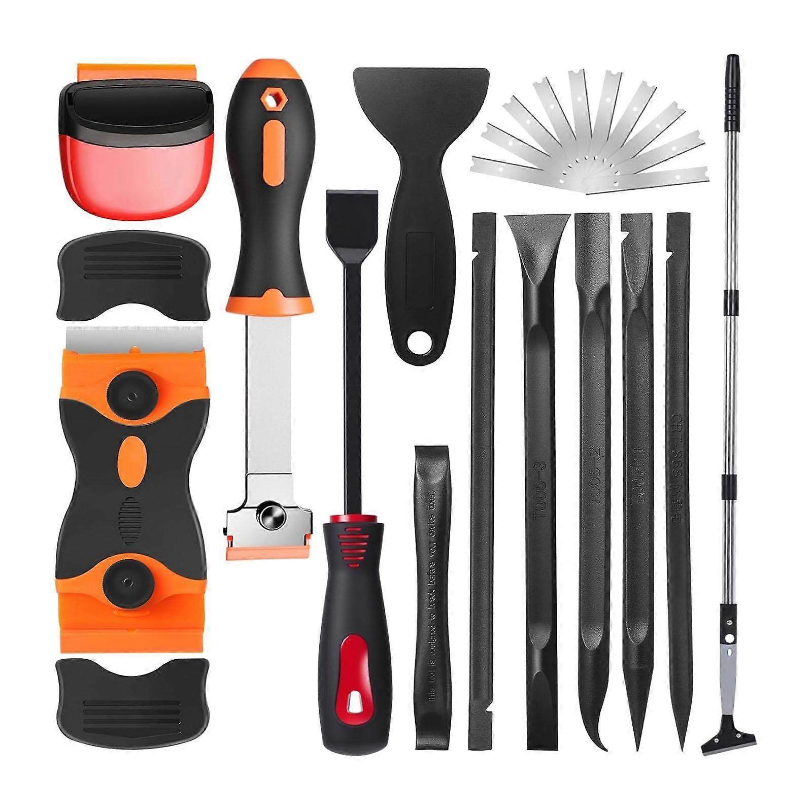 12 Pieces Scraper Tool Multipurpose Non Scratch Tool for Label Glass Sticker