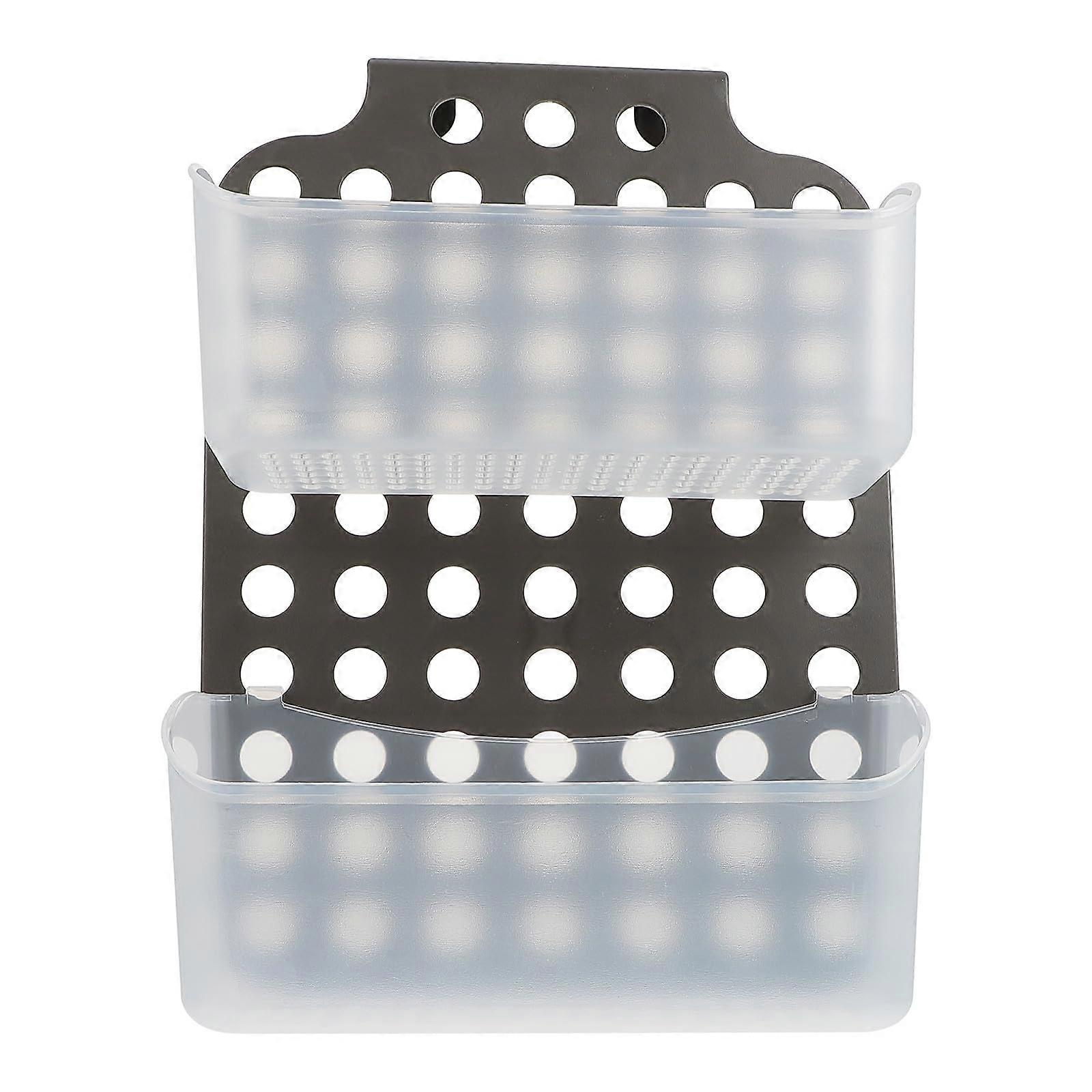 Shower Caddy Organizer with TwoLayer Hanging Storage Basket for Bathroom and Wardrobe Use