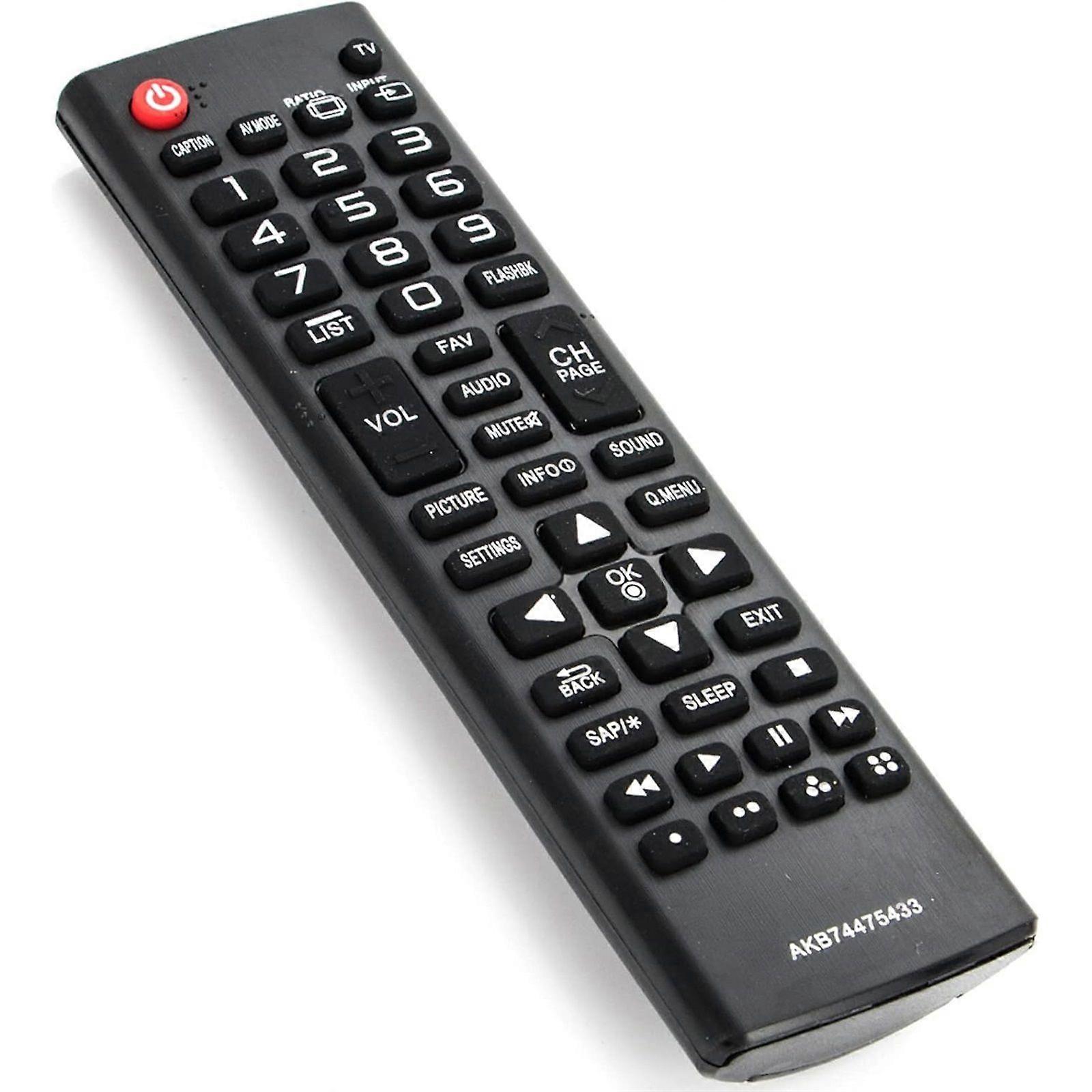 AKB74475433 Replace Remote Control fit for LG LCD LED TV HDTV 22LX330C 32LB5600 32LX300C 32LX340H 42LX330C 49LF5100 50LF6000 55LW540S 55LX770M 60LX330