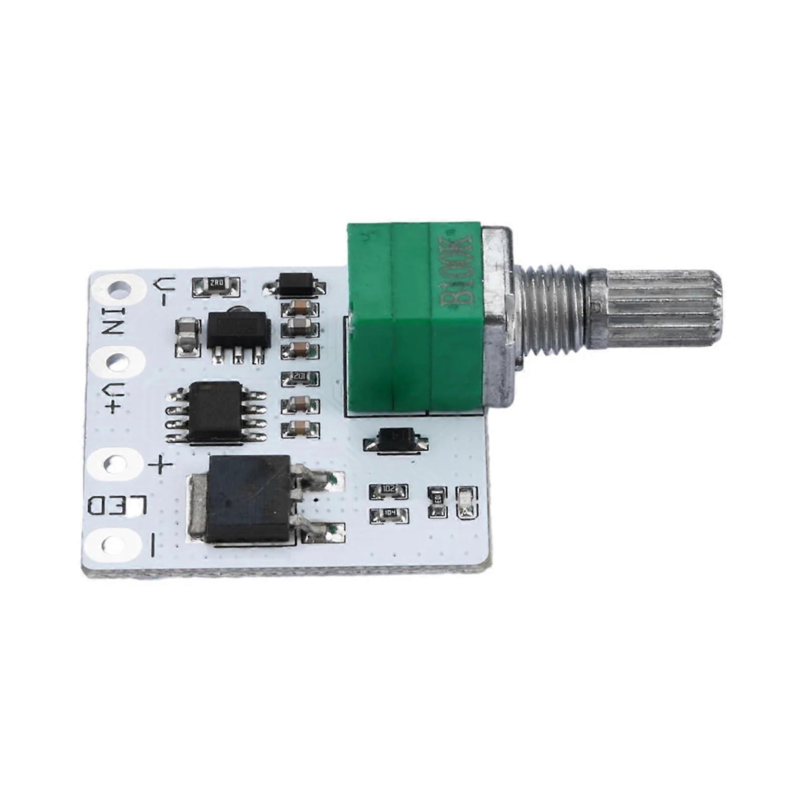 LED Dimmer Switch DC 3.7V24V PWM Constant Voltage Module with Stepless Knob for LED Strips