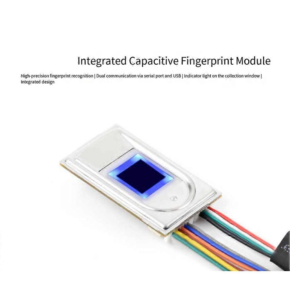 Capacitive Fingerprint Module Cortex Core UART&USB Serial Port Communication Integrated Fingerprint Recognition Sensor