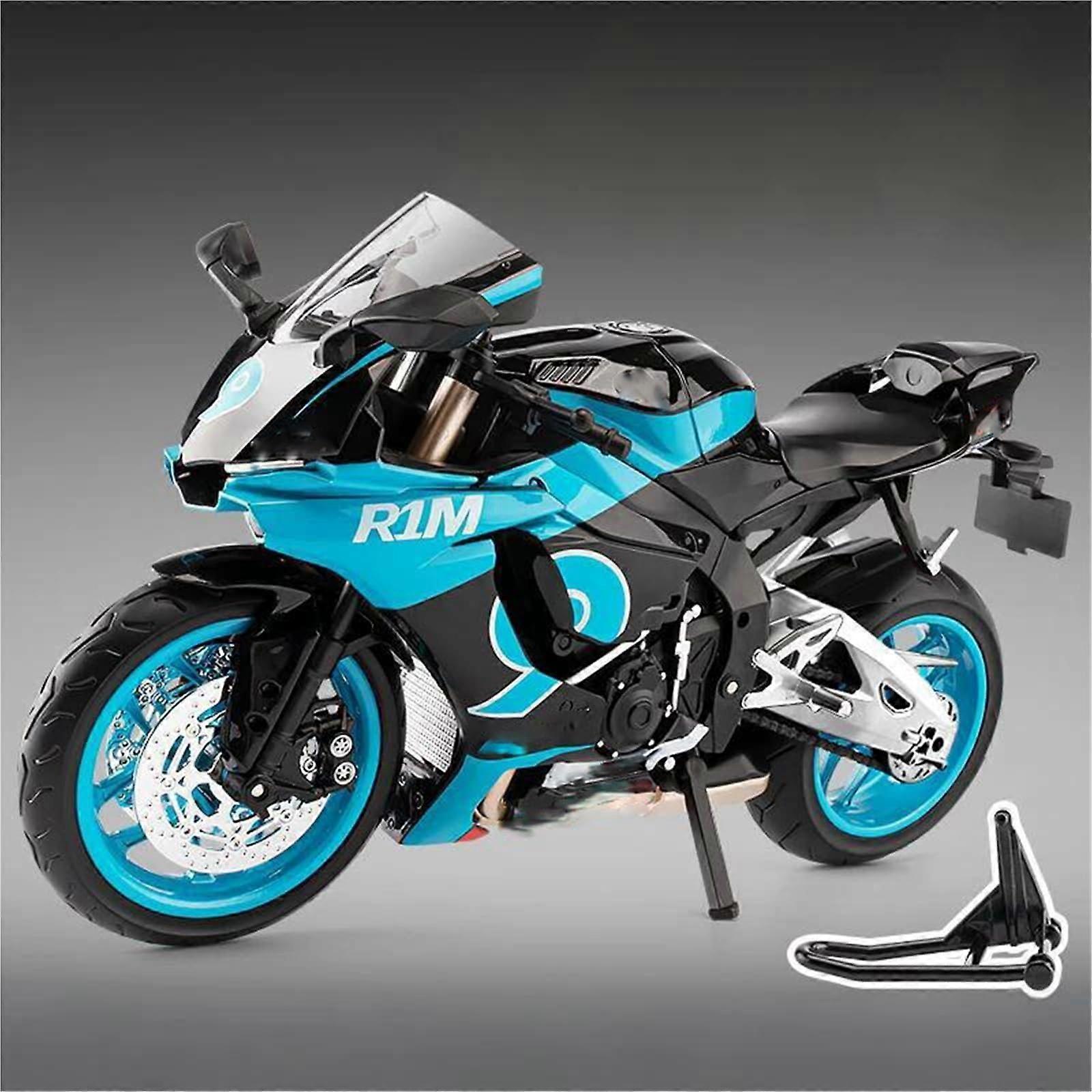 1:9 Scale Diecast Motorcycle Model with Realistic Details and Durable Alloy Green