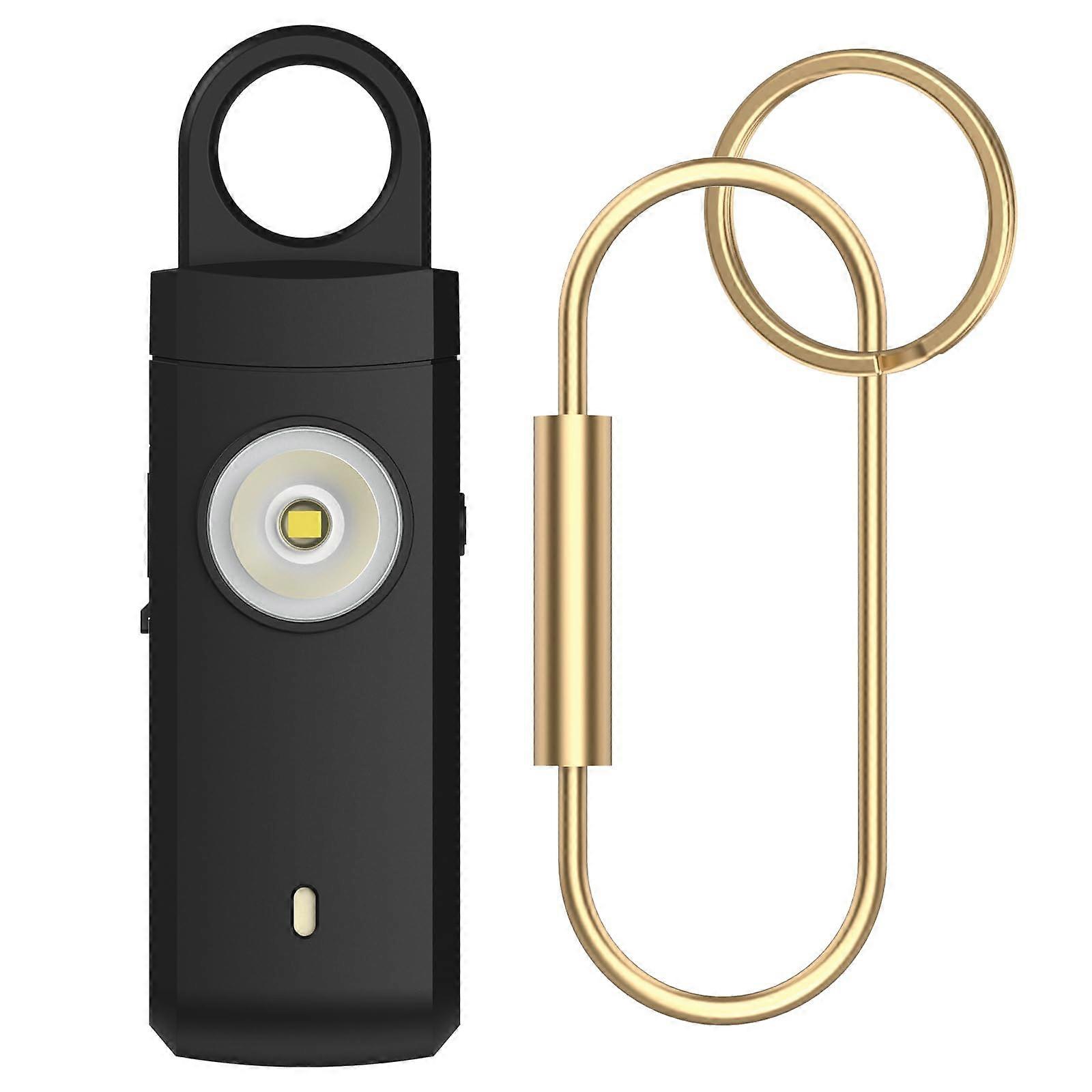 Rechargeable  Safety Alarm with 130dB Siren and Strobe Light Self Defense Keychain for Women